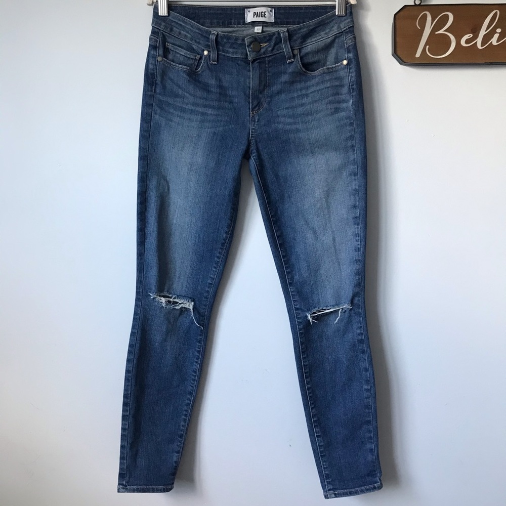 Paige Verdugo Ankle skinny  👖 Vivian Destructed Size 27